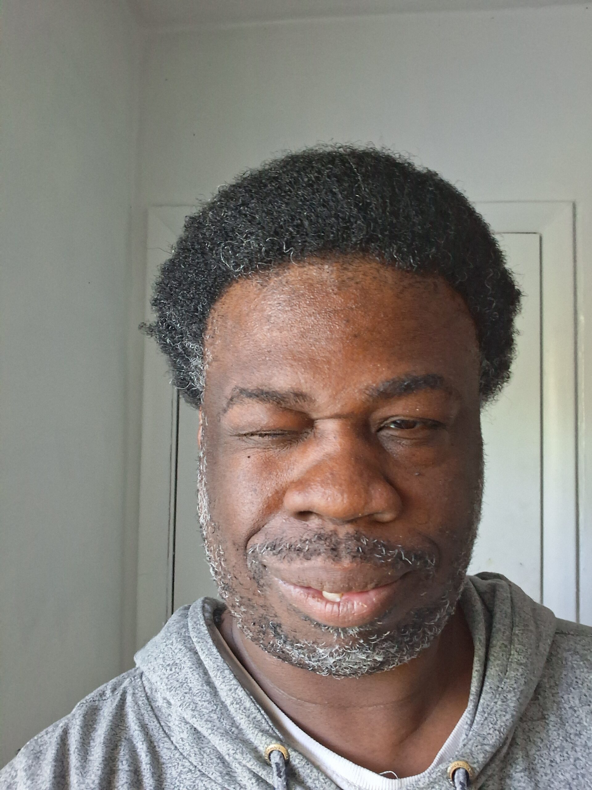 Cedric after Pro-Line Comb Thru with softer, manageable natural hair