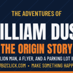 The Adventures of William Dusk origin story banner from 757BizClick